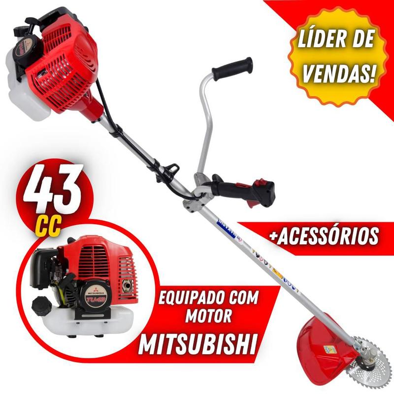 Roçadeira Profissional Lateral Nakashi L431M 43CC Motor TU 43